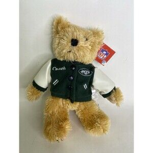 NFL New York Jets Football Coach Bear Plush Stuffed Animal Toy Good Stuff NEW